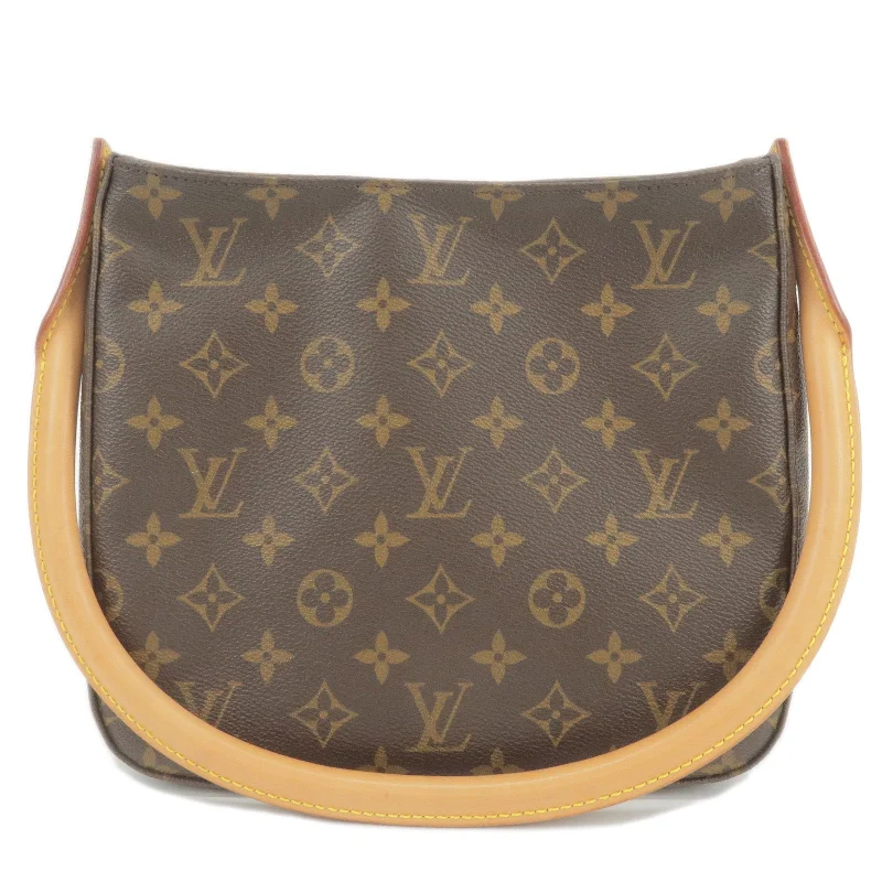 Ladies Louis Vuitton handbags with a detachable coin purse insideLouis Vuitton Monogram Looping MM Shoulder Bag M51146