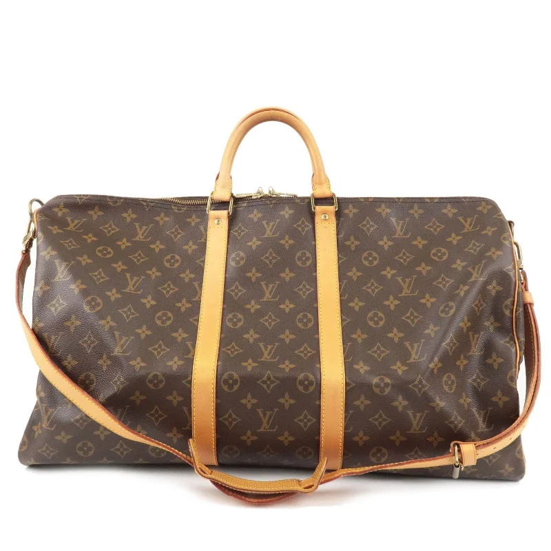 Medium - sized Louis Vuitton tote bags for work and shoppingLouis Vuitton Monogram Keep All Bandouliere 55 Bag M41414