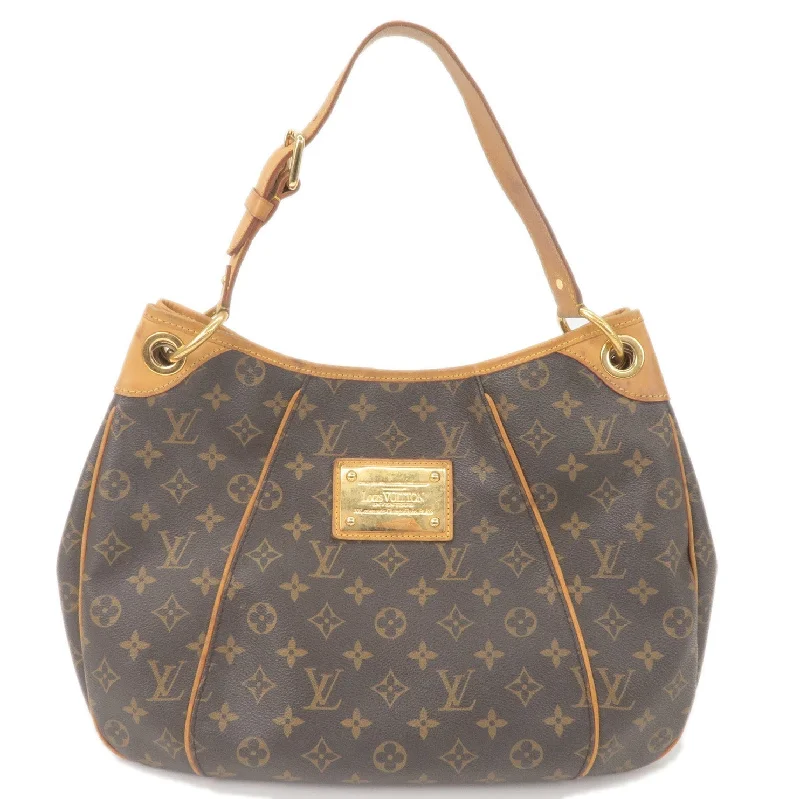 Louis Vuitton handbags with a back - zip pocket for storing valuablesLouis Vuitton Monogram Galliera PM Shoulder Bag Brown M56382