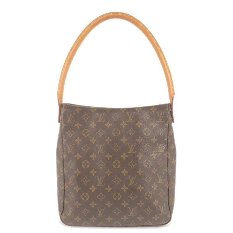 Louis Vuitton Alma bags with a monogram - embossed leather surfaceLouis Vuitton Monogram Looping GM Shoulder Bag M51145