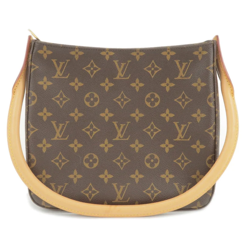 Louis Vuitton backpacks with a padded laptop compartment for travelLouis Vuitton Monogram Looping MM Shoulder Bag Hand Bag M51146