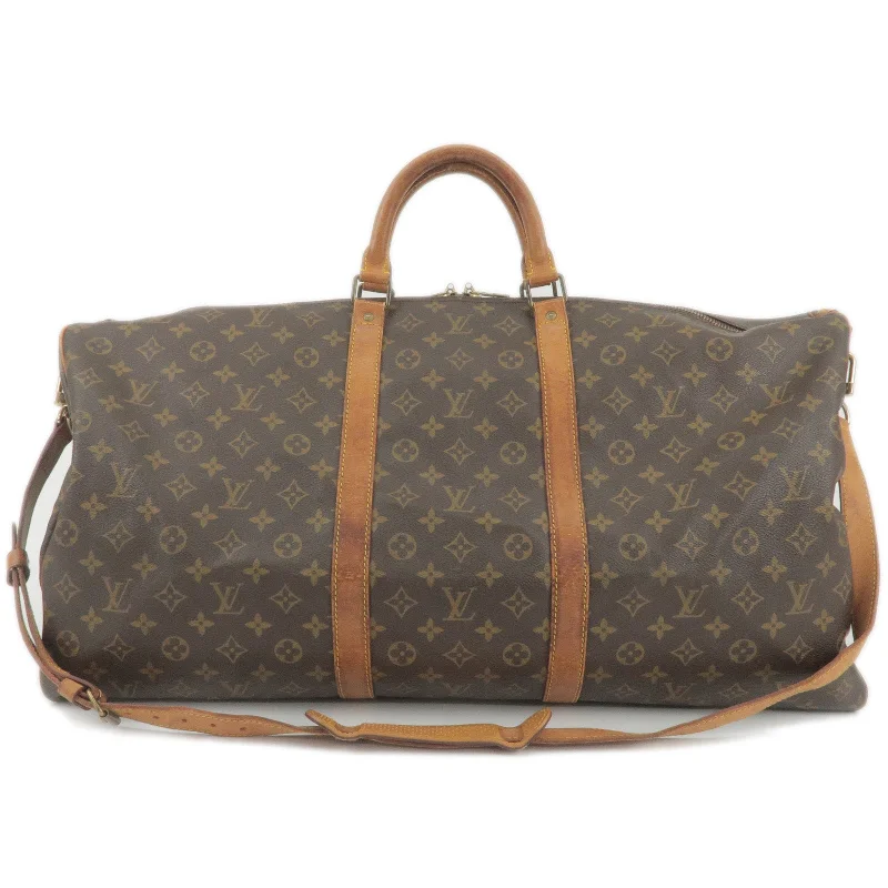 Louis Vuitton Twist bags with a contrast - colored interior for visual interestLouis Vuitton Monogram Keep All Bandouliere 60 Bag M41412