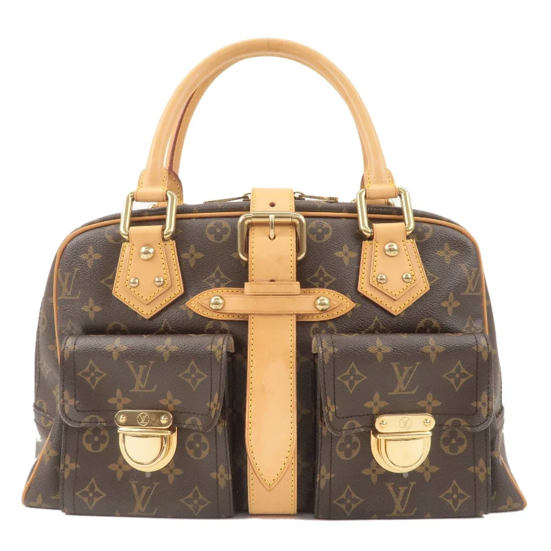 Ladies Louis Vuitton Capucines bags with gold - toned hardwareLouis Vuitton Monogram Manhattan GM Hand Bag Brown M40025