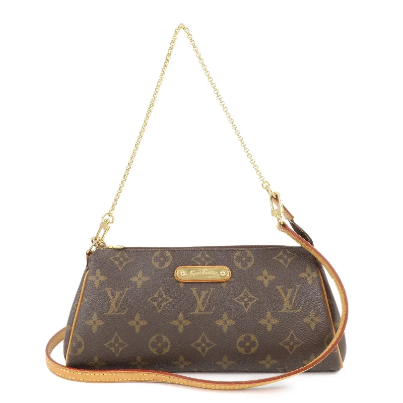 Louis Vuitton backpacks with a padded laptop compartment for travelLouis Vuitton Monogram Eva 2Way Pouch Shoulder Bag M95567