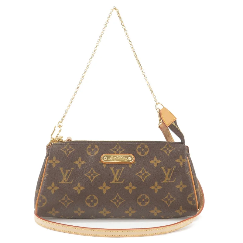 Louis Vuitton tote bags with a spacious interior and multiple pocketsLouis Vuitton Monogram Eva 2 Way Pouch Shoulder Bag M95567