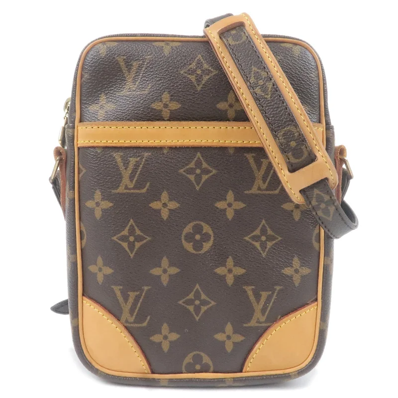 Louis Vuitton bags with a front - zip pocket for small items like keysLouis Vuitton Monogram Danube Shoulder Bag M45266