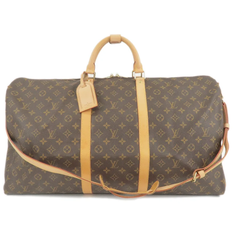 Louis Vuitton bags with a zippered interior pocket for better organizationLouis Vuitton Monogram Keep All Bandouliere 60 Bag M41412