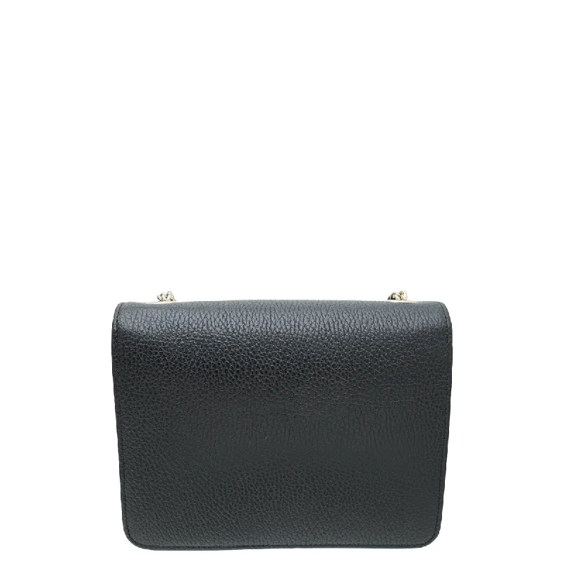 Medium - sized Women Gucci handbags for everyday useGucci Black Small Interlocking G Shoulder Bag