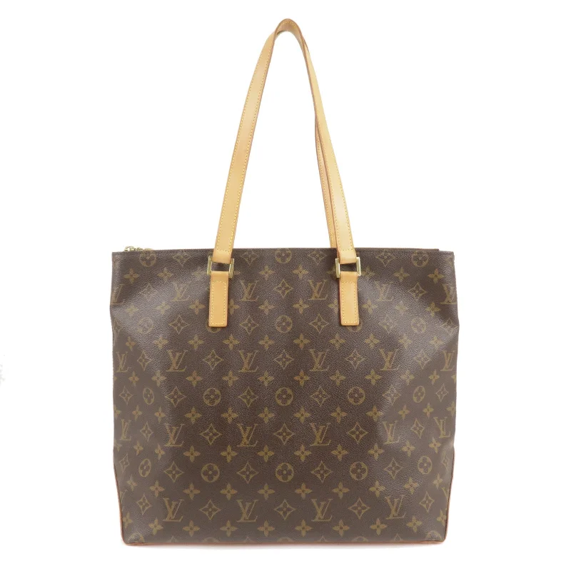 Louis Vuitton bags with a magnetic snap closure for easy accessLouis Vuitton Monogram Cabas Mezzo Tote Bag Brown M51151