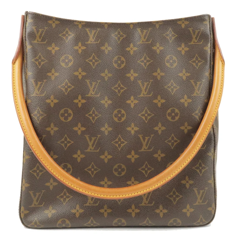 Ladies Louis Vuitton shoulder bags with a single - handle silhouetteLouis Vuitton Monogram Looping GM Shoulder Bag M51145