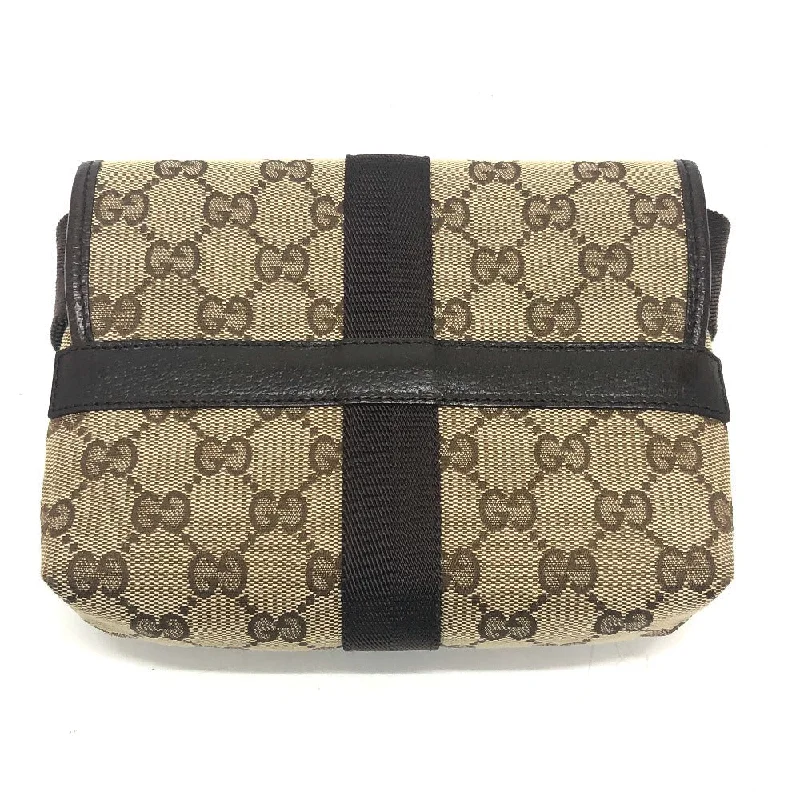 Ladies Gucci Dionysus bags with a chain - link shoulder strapGUCCI Waist bag 131236 GG canvas Beige x brown GG Sling bag Waist pouch unisex Secondhand