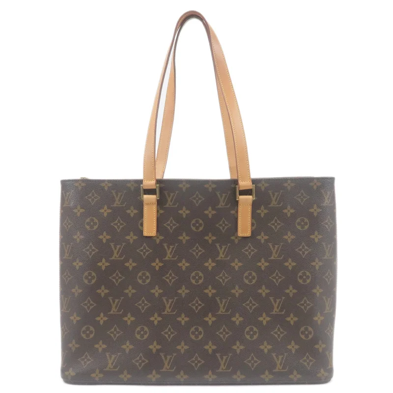 Louis Vuitton tote bags with a double - handle and shoulder - strap optionLouis Vuitton Monogram Luco Tote Bag M51155