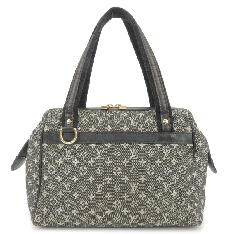 Louis Vuitton handbags with a metal - framed clasp for durabilityLouis Vuitton Monogram Mini Josephine PM Hand Bag Noir M92049