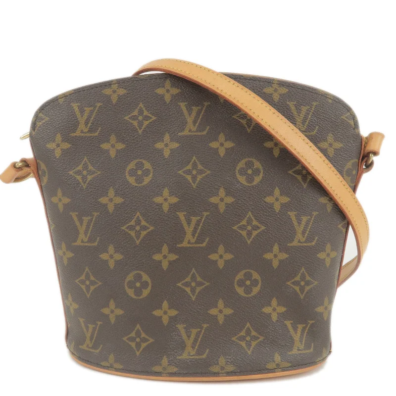 Louis Vuitton backpacks with a hidden back pocket for securityLouis Vuitton Monogram Drouot Cross Body Shoulder Bag M51290