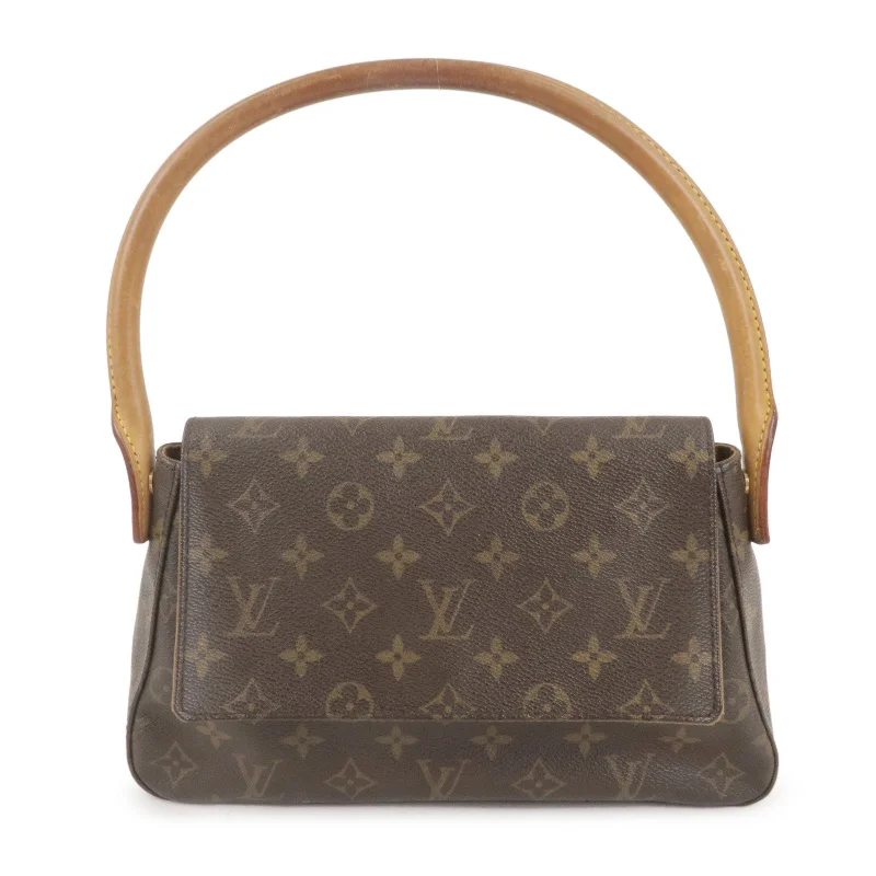 Ladies Louis Vuitton Capucines bags with gold - toned hardwareLouis Vuitton Monogram Mini Looping Shoulder Bag Brown M51147