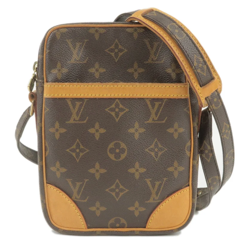 Louis Vuitton bags with a detachable mirror inside for on - the - go touch - upsLouis Vuitton Monogram Danube Shoulder Bag M45266