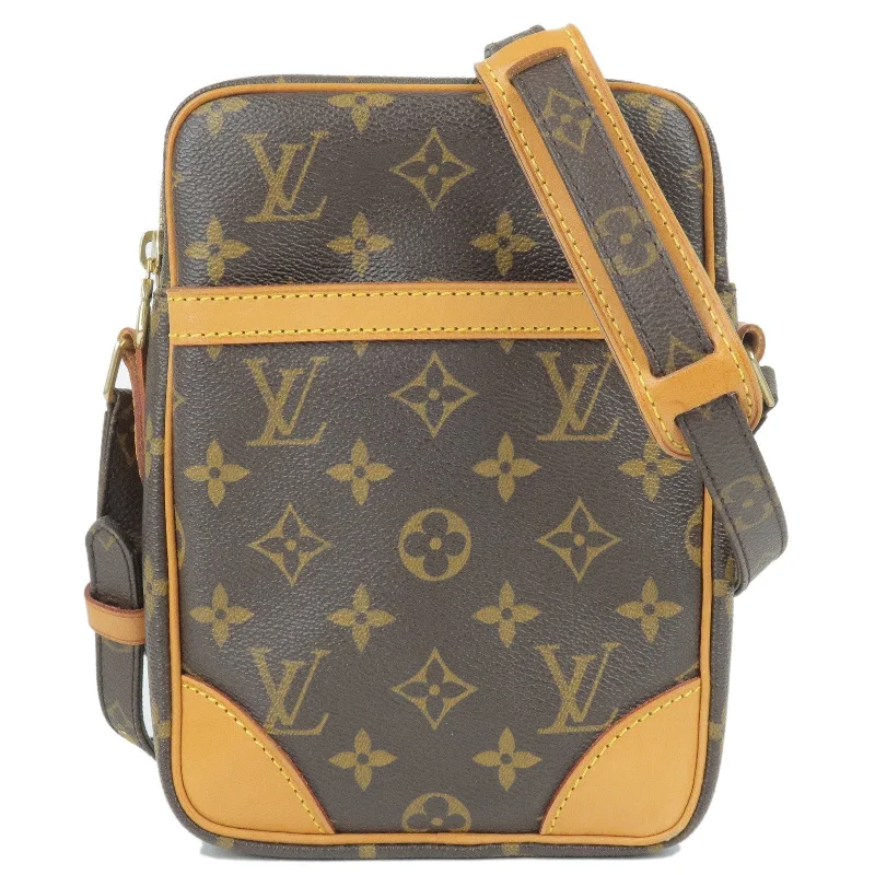 Louis Vuitton tote bags with a water - resistant coating for outdoor useLouis Vuitton Monogram Danube Shoulder Bag M45266