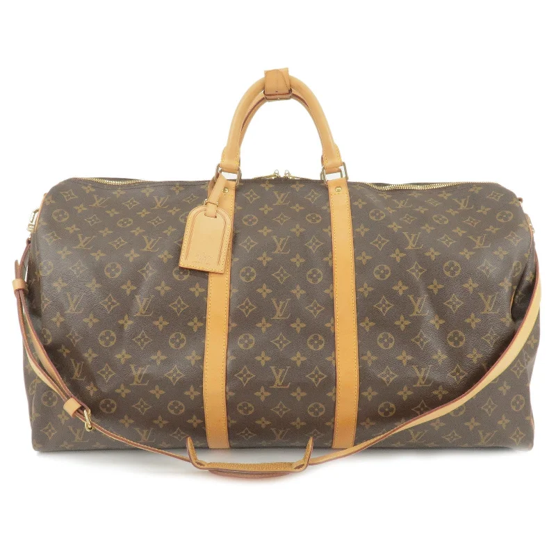 Louis Vuitton tote bags with a water - resistant coating for outdoor useLouis Vuitton Monogram Keep All Bandouliere 60 Bag M41412