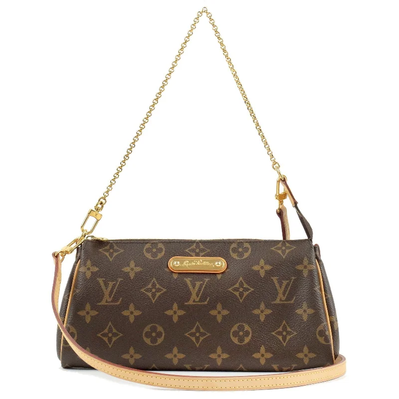 Louis Vuitton crossbody bags in a bold red color for a statementLouis Vuitton Monogram Eva 2 Way Pouch Shoulder Bag M95567