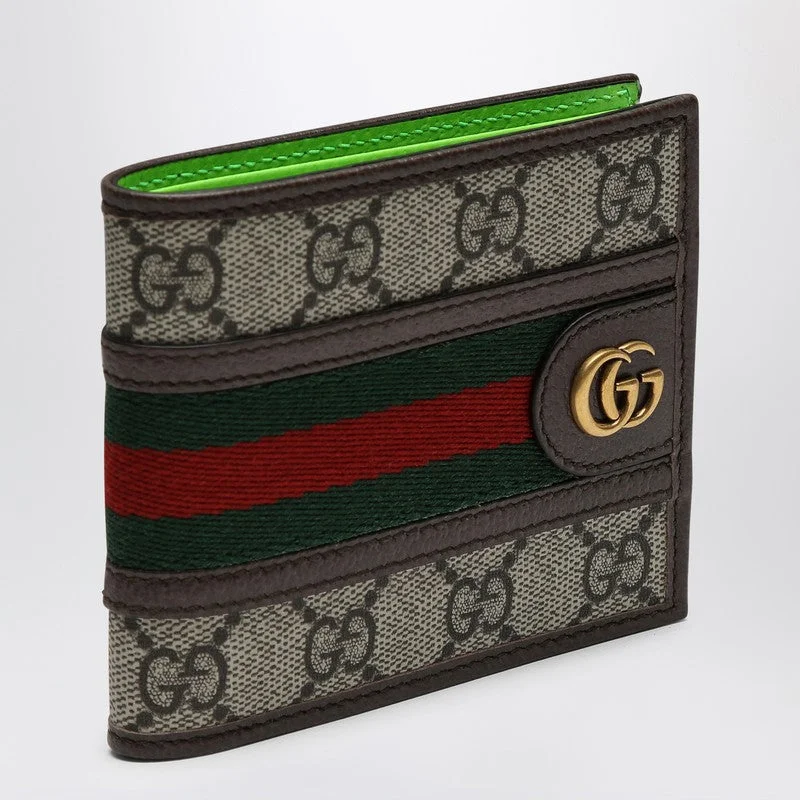 Gucci Dionysus bags for women with tiger - head claspsGucci Ophidia Gg Wallet Beige/Ebony/Shiny Green Men