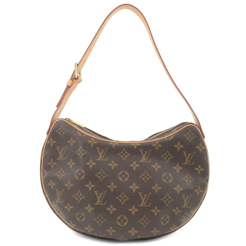 Louis Vuitton handbags with a back - zip pocket for storing valuablesLouis Vuitton Monogram Croissant MM Hand Bag Shoulder Bag M51512