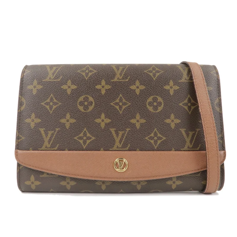 Ladies Louis Vuitton Capucines bags with a detachable shoulder strapLouis Vuitton Monogram Bordeaux 24 Shoulder Bag Brown M51798