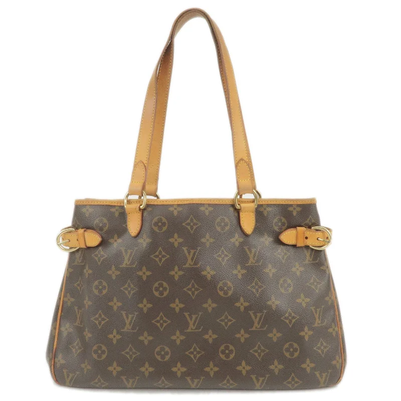 Ladies Louis Vuitton shoulder bags with a single - handle silhouetteLouis Vuitton Monogram Batignolles Horizontal Tote Bag M51154