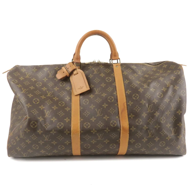 Medium - sized Louis Vuitton tote bags for work and shoppingLouis Vuitton Monogram Keep All 60 Boston Bag Brown M41422