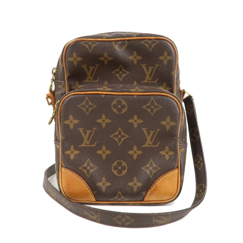 Louis Vuitton Alma bags with a leather - wrapped handle for a luxurious feelLouis Vuitton Monogram Amazone Shoulder Bag Brown M45236