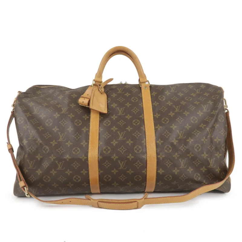 Louis Vuitton Alma bags featuring the signature top - handle designLouis Vuitton Monogram Keep All Bandouliere 60 Bag M41412