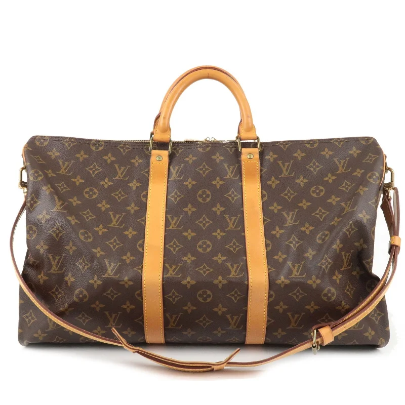 Louis Vuitton Twist bags with a crystal - embellished LV - turnlockLouis Vuitton Monogram Keep All Bandouliere 50 Bag M41416