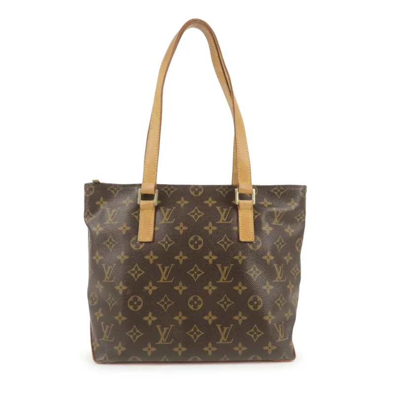 Louis Vuitton bags with a magnetic snap closure for easy accessLouis Vuitton Monogram Cabas Piano Tote Bag Shoulder Bag Brown M51148 F/S