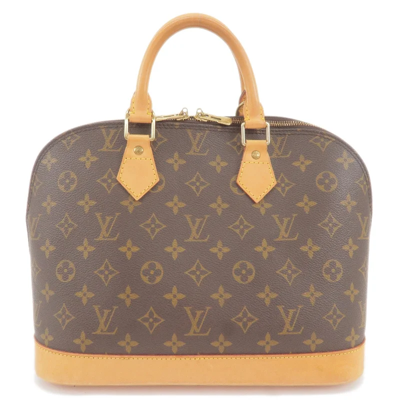 Louis Vuitton tote bags with a printed LV logo on the front for brand visibilityLouis Vuitton Monogram Alma Hand Bag M51130