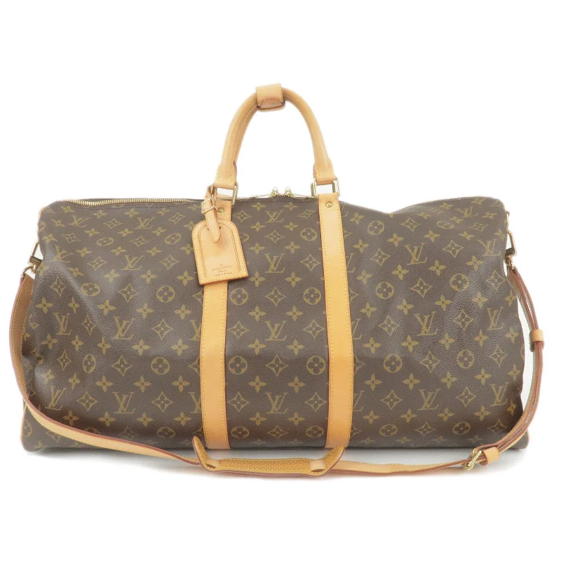 Louis Vuitton Alma bags with a detachable shoulder strap for versatilityLouis Vuitton Monogram Keep All Bandouliere 55 Boston Bag M41414