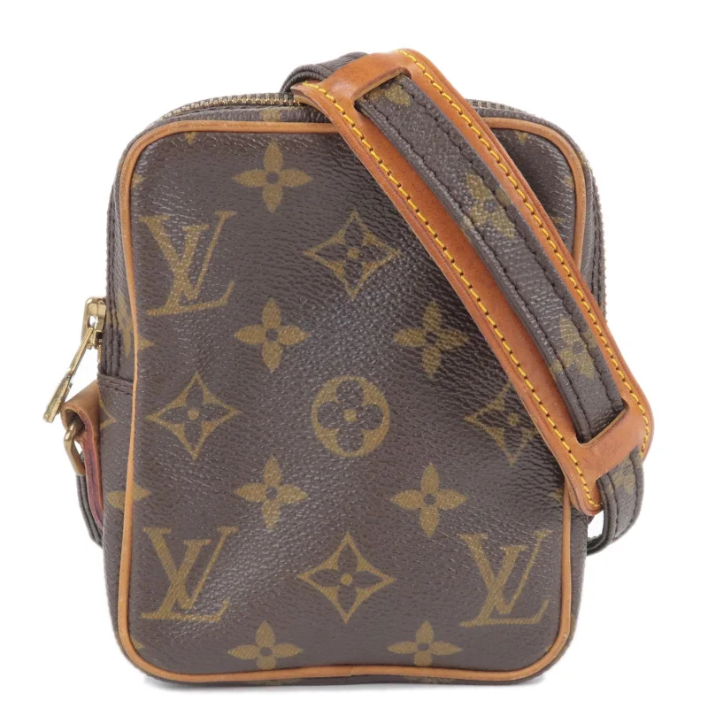 Ladies Louis Vuitton Capucines bags with a detachable shoulder strapLouis Vuitton Monogram Mini Danube Shoulder Bag M45268