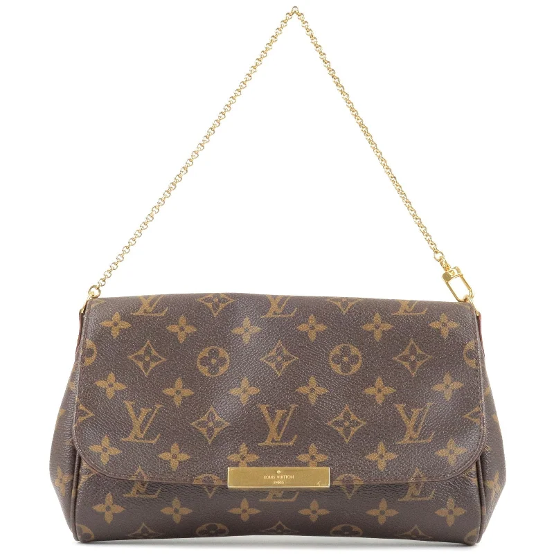 Louis Vuitton Twist bags with a snakeskin - effect panel for a bold lookLouis Vuitton Monogram Favorite MM 2Way Shoulder Bag M40718