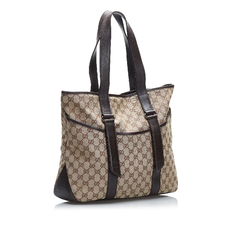 Gucci Marmont bags for women with quilted leather exteriorsGucci GG Canvas Tote Bag (SHG-b6K00b)