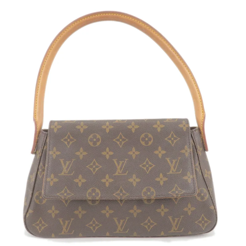 Louis Vuitton bags with a zip - around closure for enhanced securityLouis Vuitton Monogram Mini Looping Shoulder Bag M51147