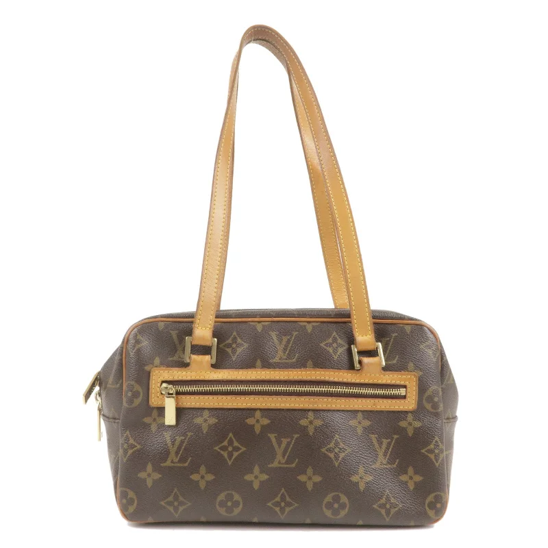 Louis Vuitton backpacks with a hidden back pocket for securityLouis Vuitton Monogram Cite MM Shoulder Bag Hand Bag M51182