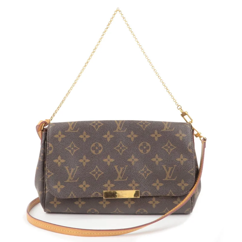 Louis Vuitton crossbody bags with a printed floral pattern for femininityLouis Vuitton Monogram Favorite PM 2Way Shoulder Bag M40717