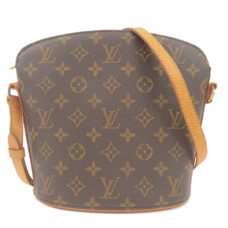 Ladies Louis Vuitton handbags with a detachable coin purse insideLouis Vuitton Monogram Drouot Cross Body Shoulder Bag M51290