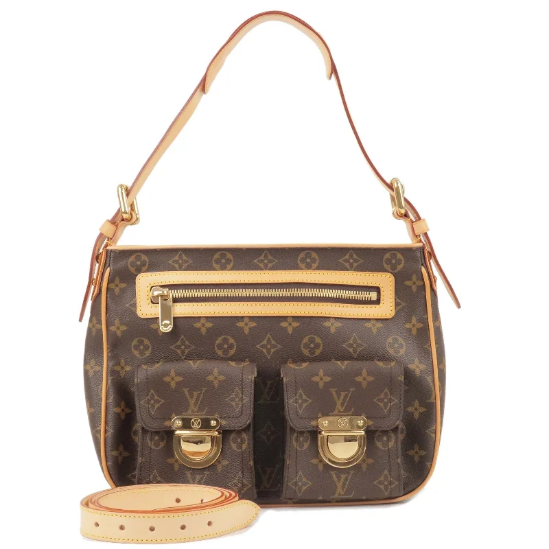 Louis Vuitton backpacks with a padded laptop compartment for travelLouis Vuitton Monogram Hudson GM Shoulder Bag M40045