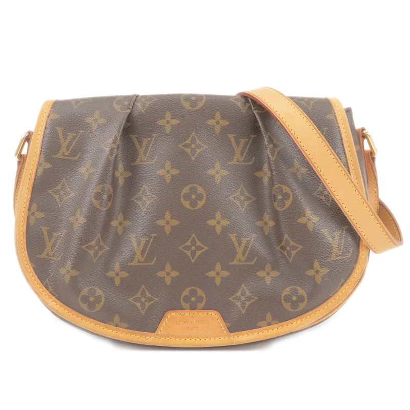 Louis Vuitton backpacks with a padded back panel for comfort during long - wearLouis Vuitton Monogram Menilmontant PM Shoulder Bag M40474