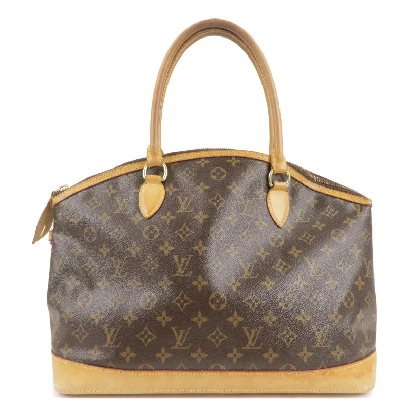 Louis Vuitton backpacks with a padded laptop compartment for travelLouis Vuitton Monogram Lockit Horizontal Shoulder Bag M40104