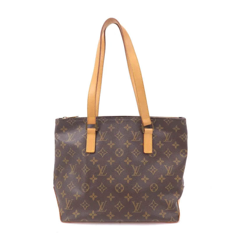 Ladies Louis Vuitton shoulder bags with a magnetic - closure flap for easeLouis Vuitton Monogram Cabas Piano Tote Bag Brown M51148