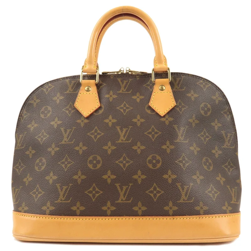 Louis Vuitton tote bags with a water - resistant coating for outdoor useLouis Vuitton Monogram Alma Hand Bag M51130