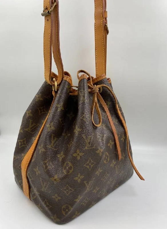 Louis Vuitton backpacks with a hidden back pocket for securityLouis Vuitton Petit Noé Bag