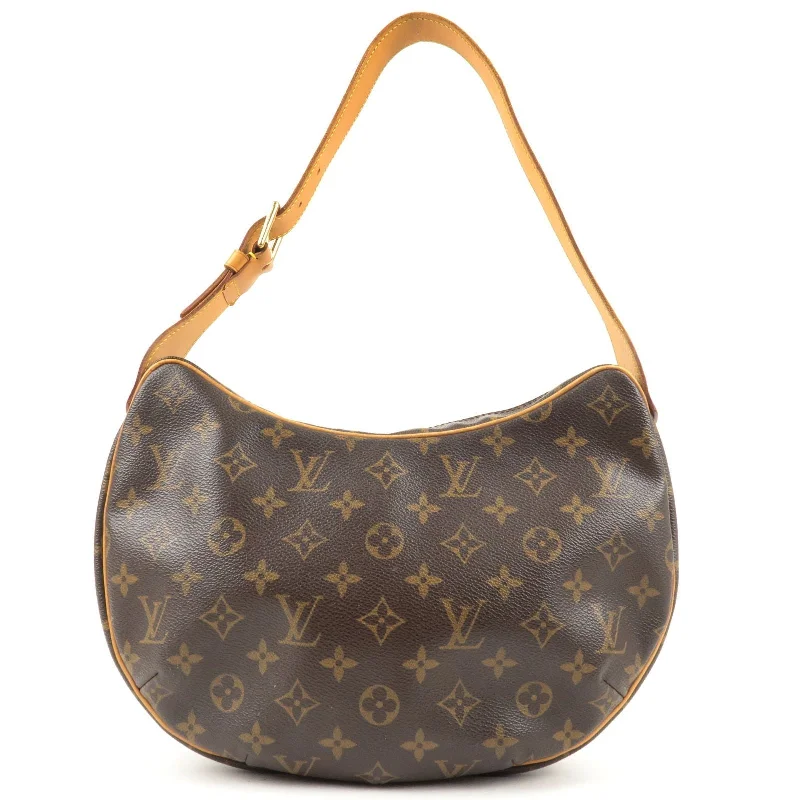 Ladies Louis Vuitton shoulder bags with a single - handle silhouetteLouis Vuitton Monogram Croissant MM Hand Bag Shoulder Bag M51512