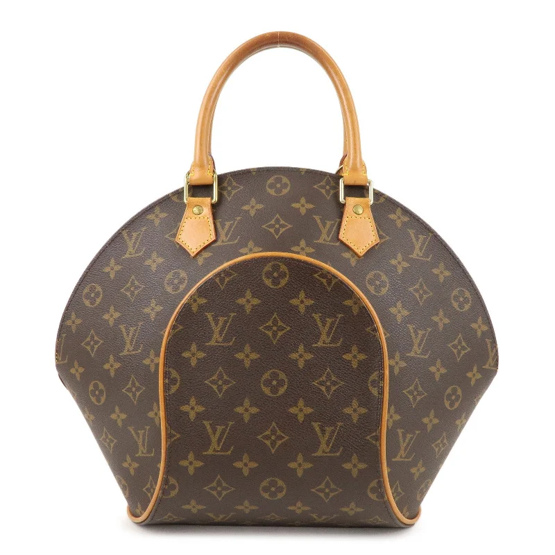 Louis Vuitton handbags with a beaded trim for a touch of glamourLouis Vuitton Monogram Ellipse MM Hand Bag Brown M51126