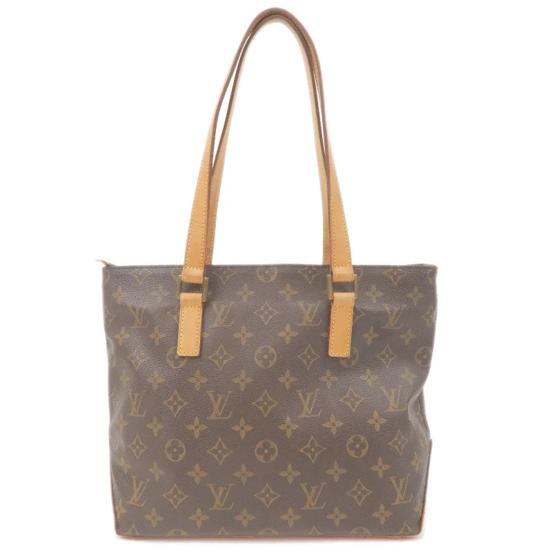 Louis Vuitton Twist bags with a contrast - colored interior for visual interestLouis Vuitton Monogram Cabas Piano Tote Bag Brown M51148